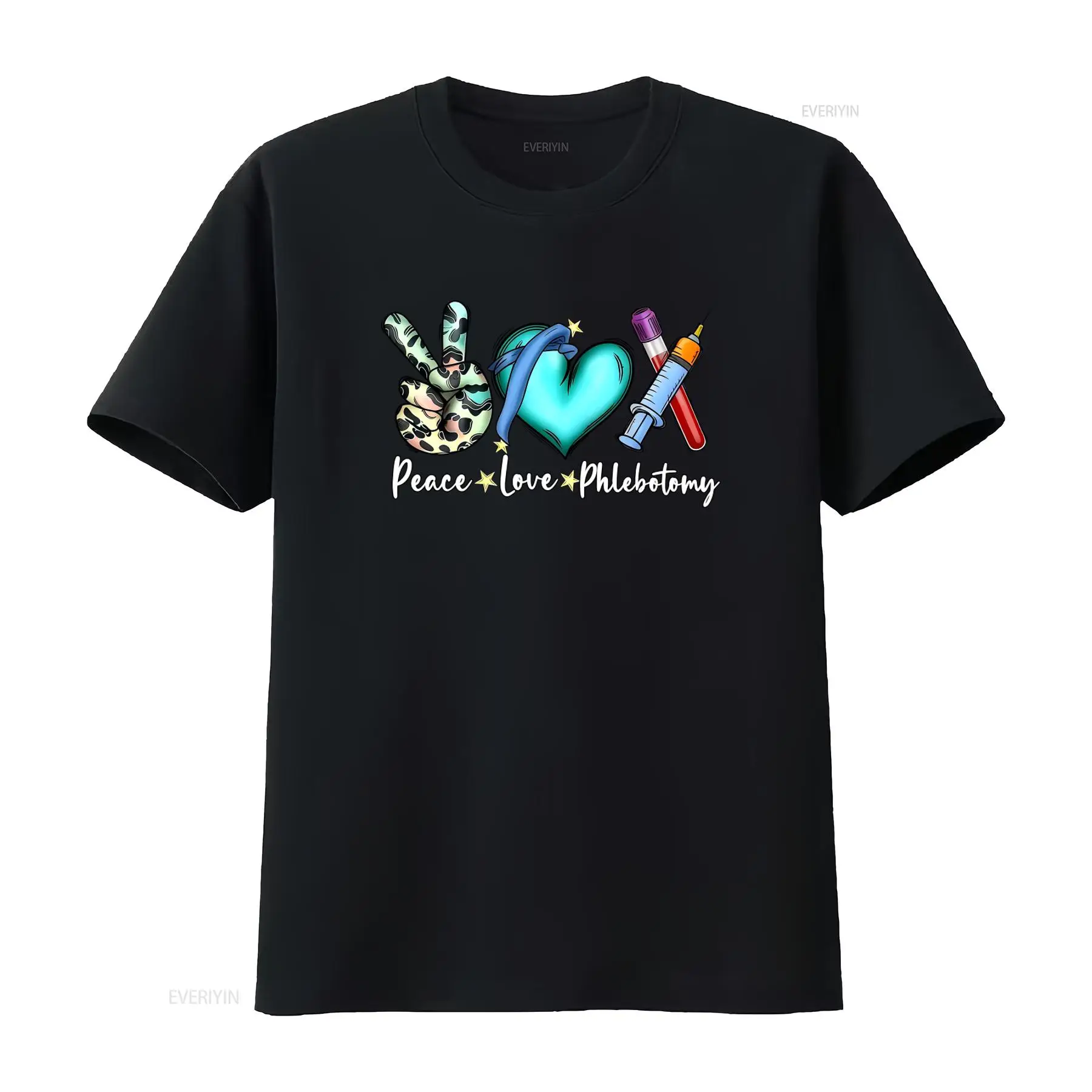 Medical Laboratory Technologist - Peace Love Phlebotomy T-Shirt für medizinische