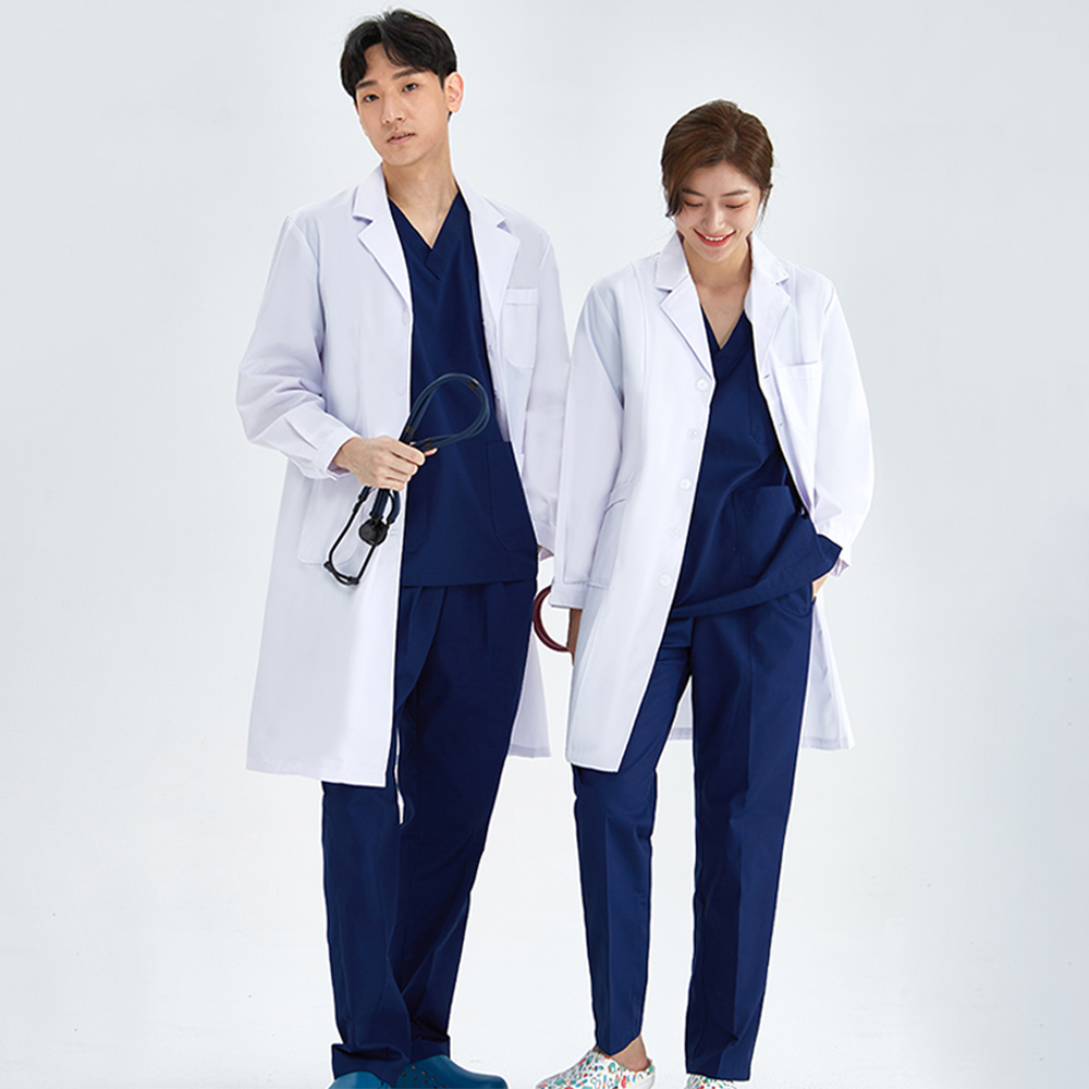 Lab Coat Medical - Unisex Weiß Mantel Labor Mantel Krankenhaus