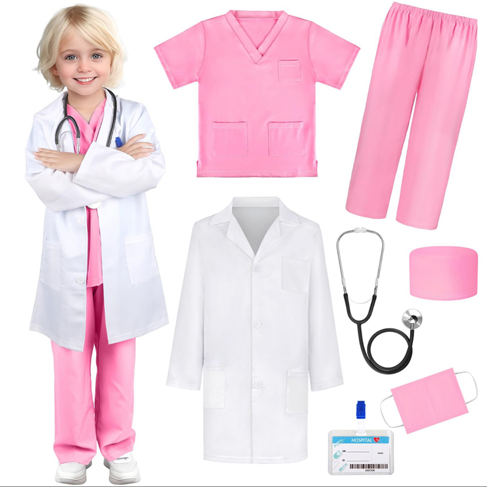 7 Teile/paket Kind Weiß Medizi – Lab Coat Medical Bewertung und Preis