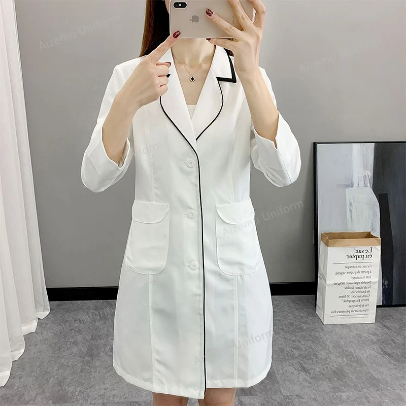 Kurze Spa-Uniformen für Damen, – Medical Lab Logo Bewertung und Preis